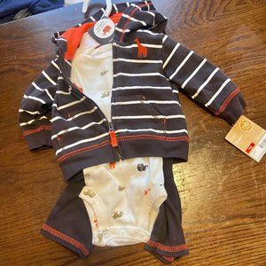 Sweatsuit With Animal Print, size newborn (NB)